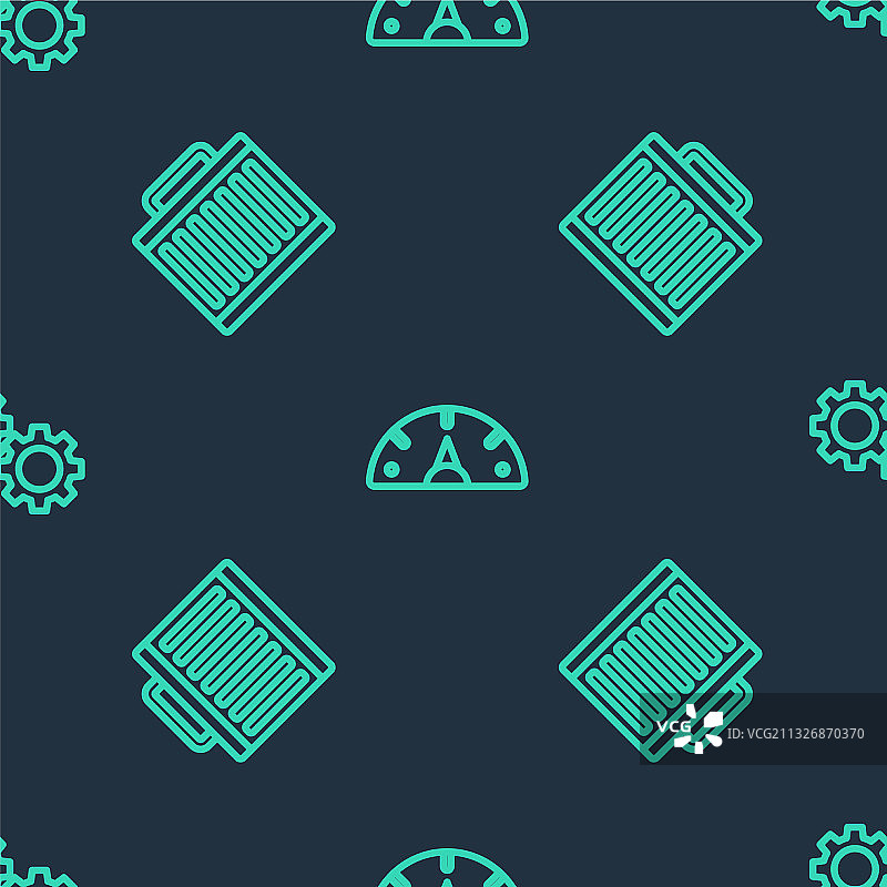 车速表汽车散热器冷却系统线条设计图片素材