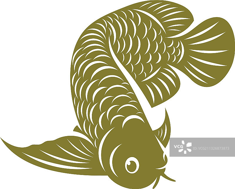 创意金龙鱼标志模板图片素材