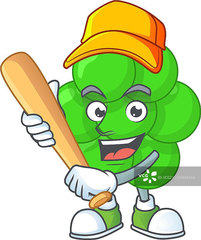 金黄色葡萄球菌用棍子打棒球图片素材