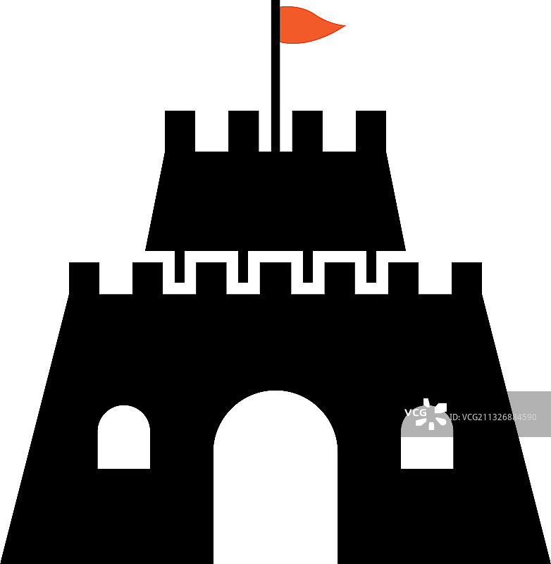 城堡图标设计模板图片素材