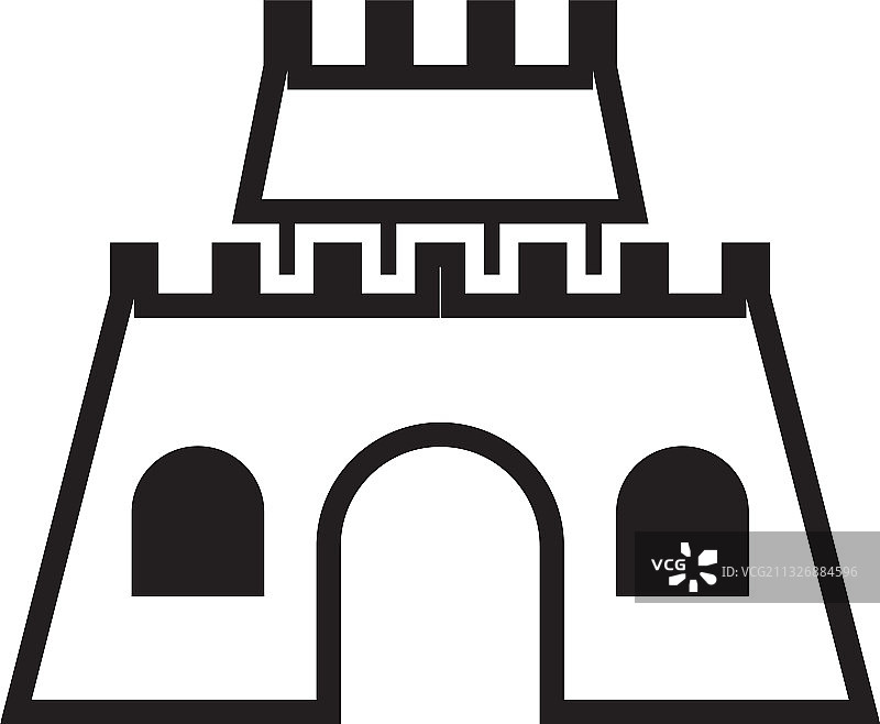 城堡图标设计模板图片素材