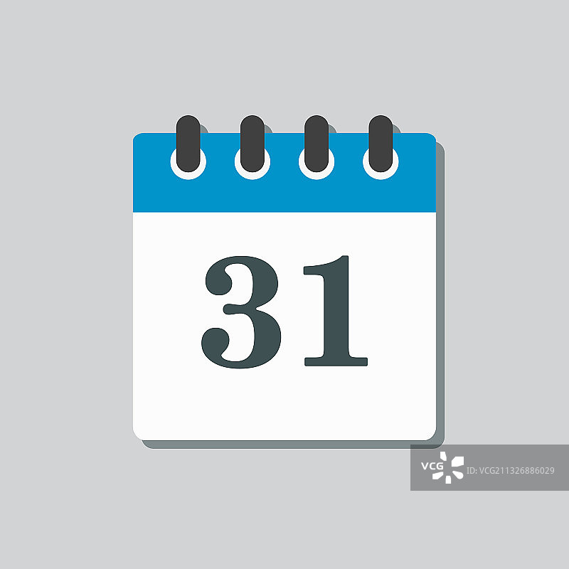 31日日历页面模板图标图片素材