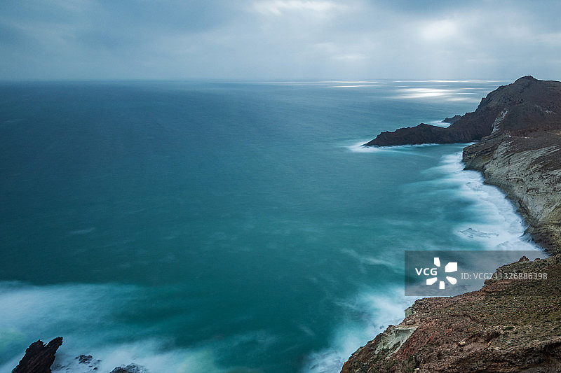 摩洛哥纳祖尔海天景色图片素材