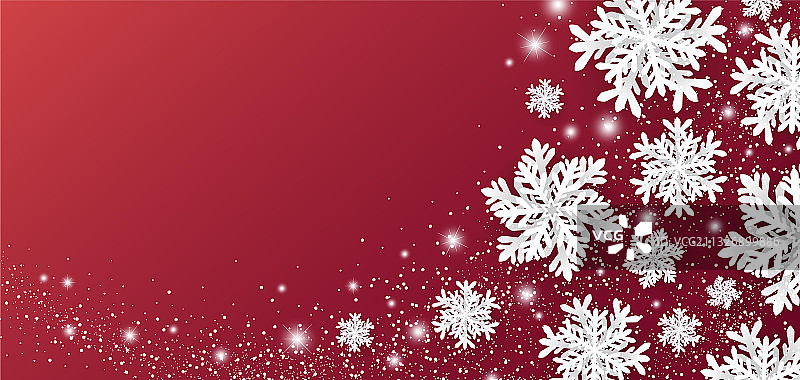 圣诞节和冬季banner设计图片素材