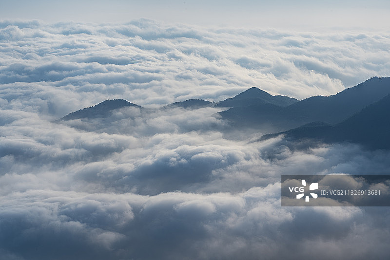 南岳衡山的云海图片素材