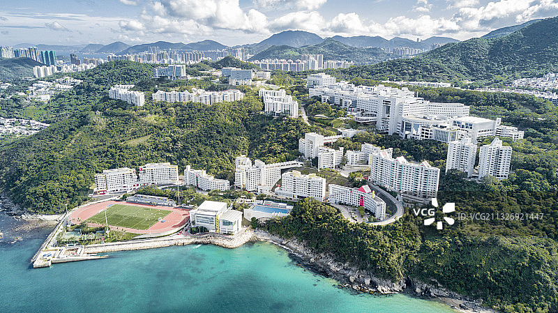 航拍香港科技大学图片素材