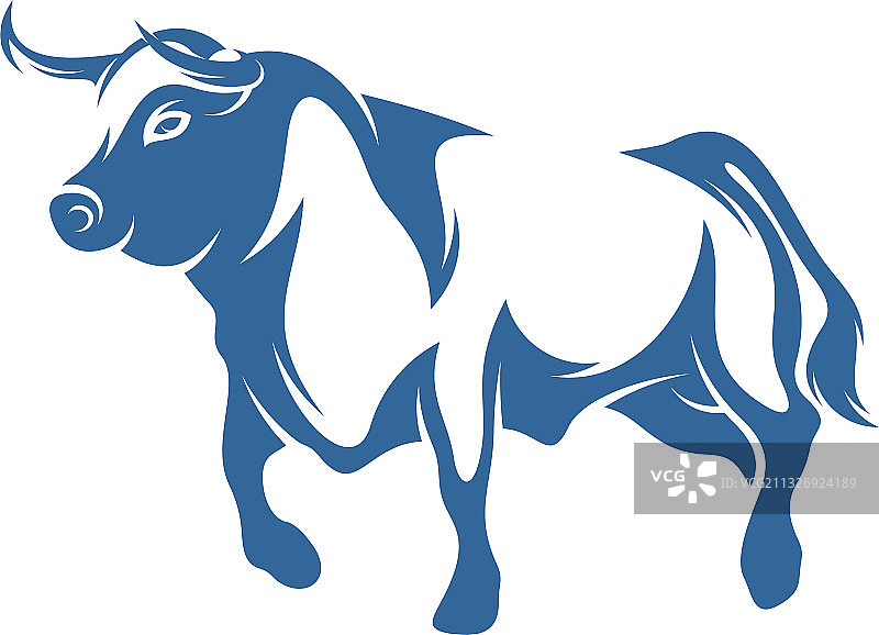 创意公牛标志设计模板图片素材