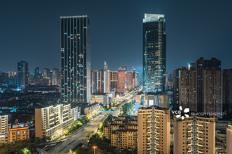 昆明市天际线图片素材