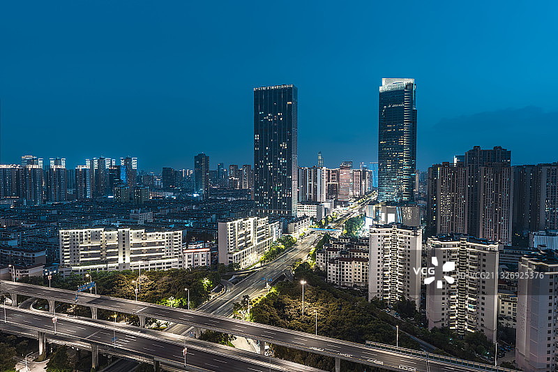 昆明市天际线图片素材