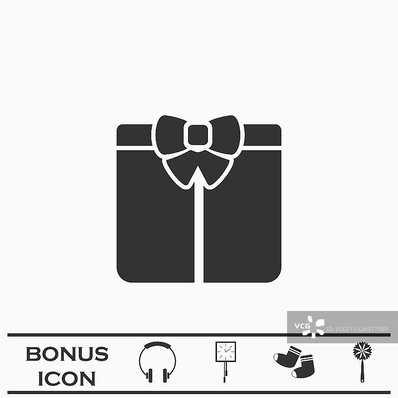 礼物扁平图标图片素材