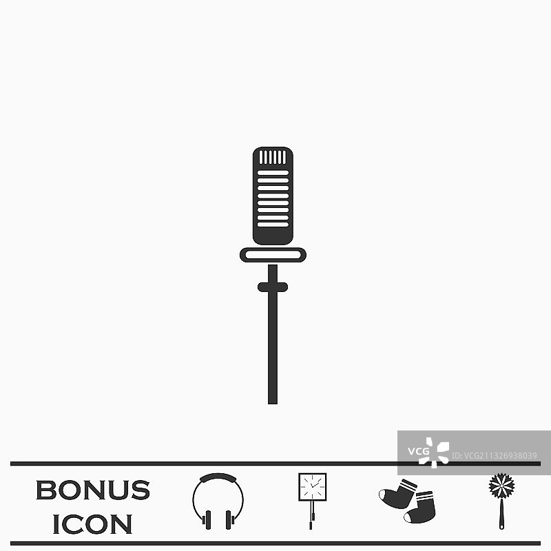 录音设备扁平图标图片素材