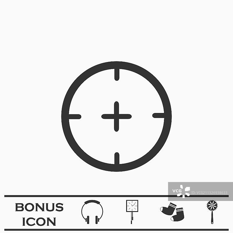 目标图标（扁平风格）图片素材