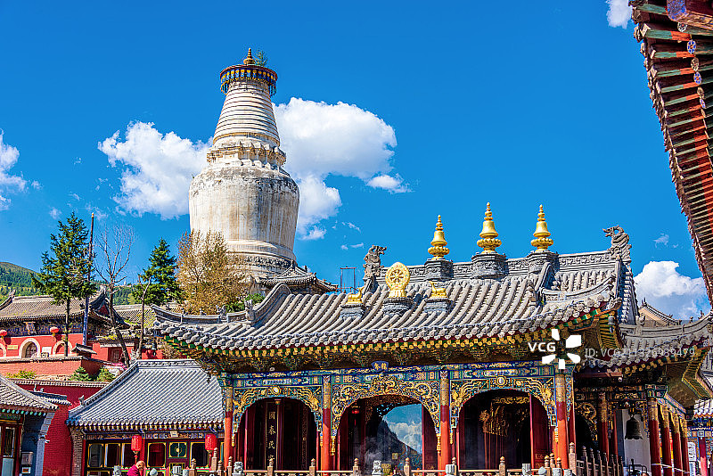 中国山西忻州五台山五爷庙龙王殿图片素材