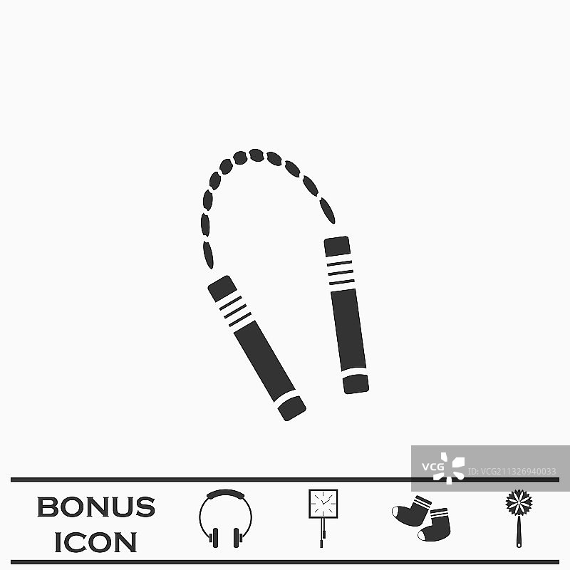 双截棍扁平图标图片素材