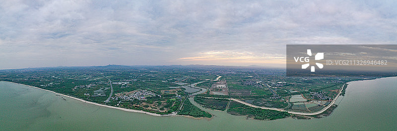 合肥月亮湾湿地全景图片素材