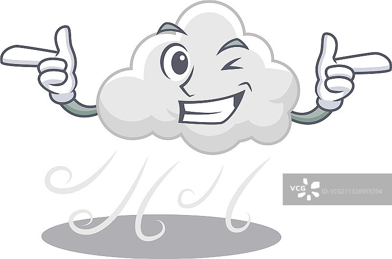 多云多风的卡通设计概念图片素材