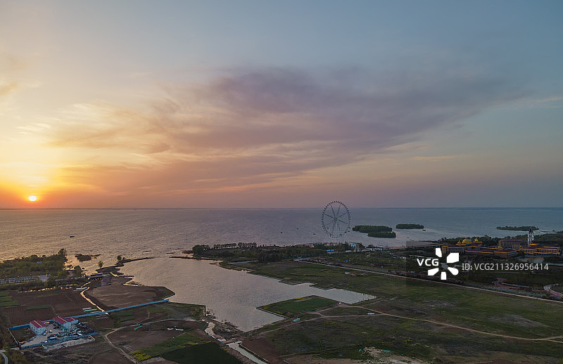 宿迁·骆马湖日落图片素材