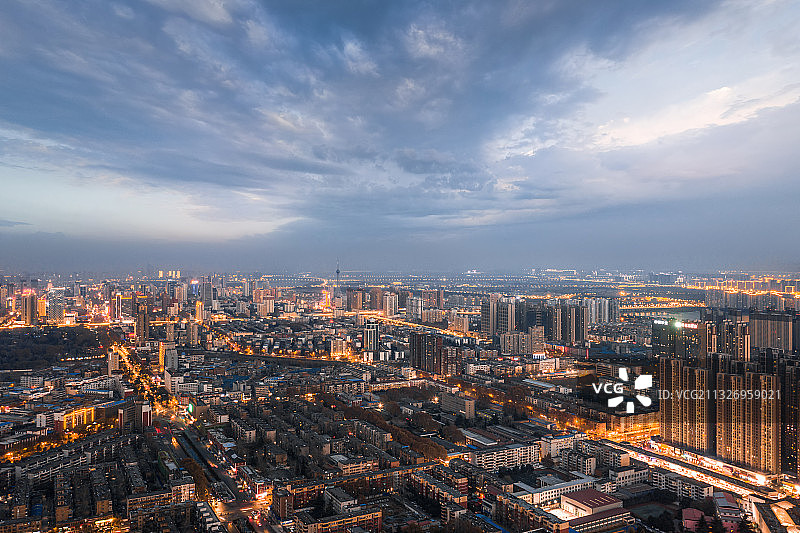 洛阳市城市风光全景图图片素材