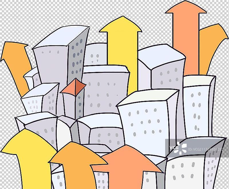 房价上涨元素图片素材