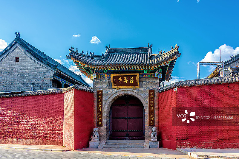 中国山西忻州五台山普寿寺图片素材