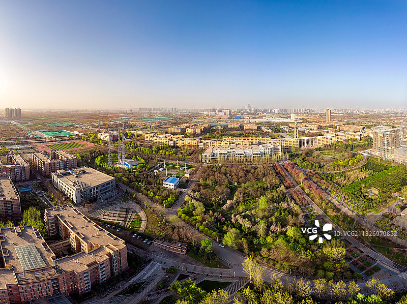 西安电子科技大学新校区樱花图片素材