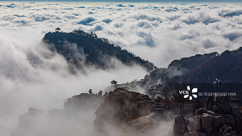中华泰山四大奇观---云海图片素材