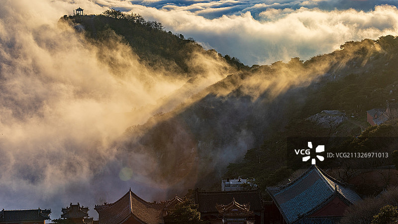 中华泰山四大奇观---云海图片素材