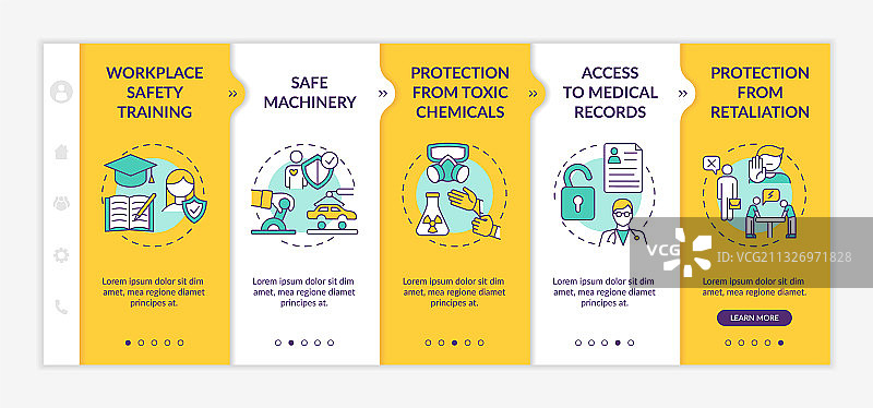 工作场所安全权利入职模板图片素材