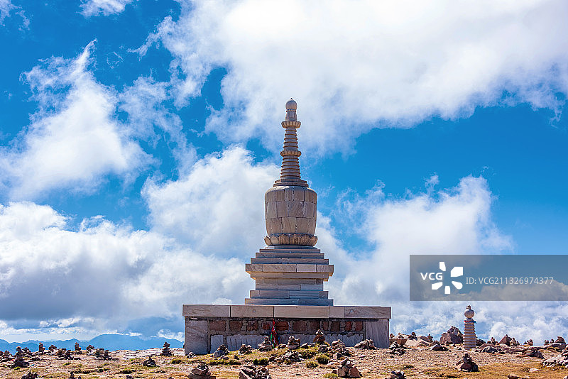 中国山西忻州五台山北台灵应寺祖师坛图片素材