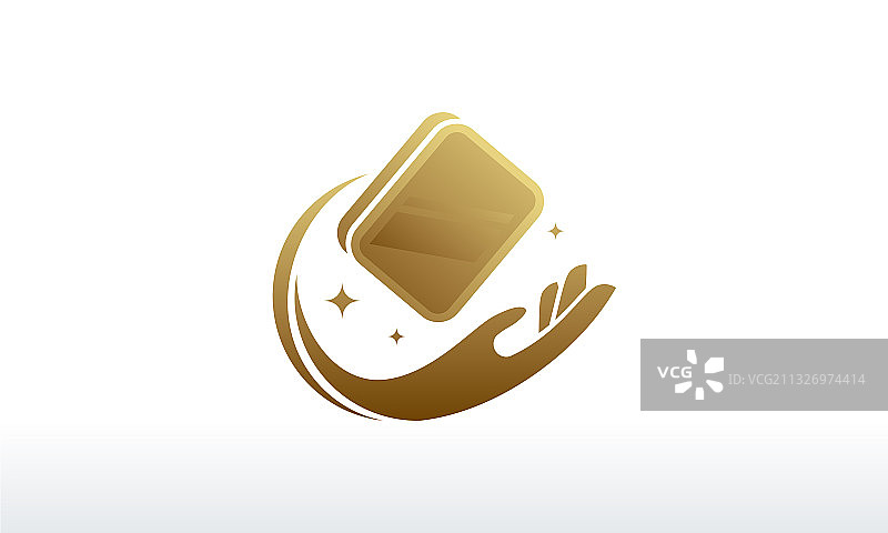 金色宝石珠宝Logo设计模板图片素材