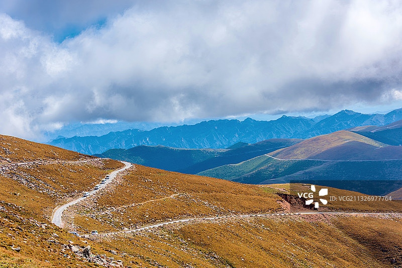 中国山西忻州五台山北台山景风光图片素材