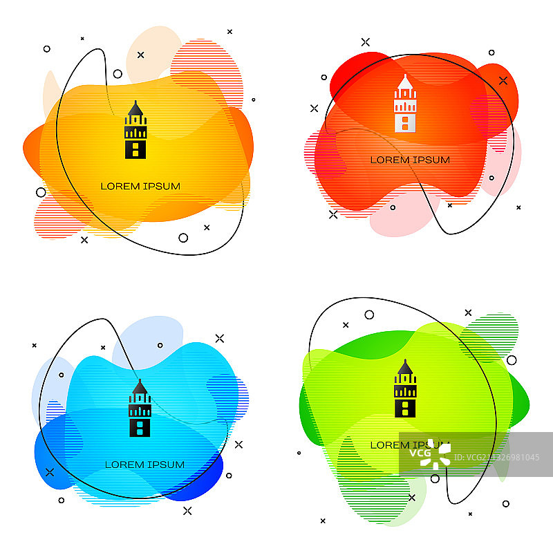塞维利亚西班牙吉拉尔达黑色图标图片素材
