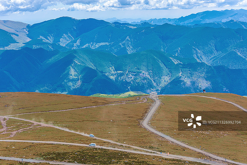 中国山西忻州五台山中台演教寺山门牌坊图片素材