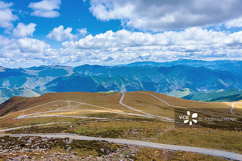 中国山西忻州五台山中台演教寺山门牌坊图片素材