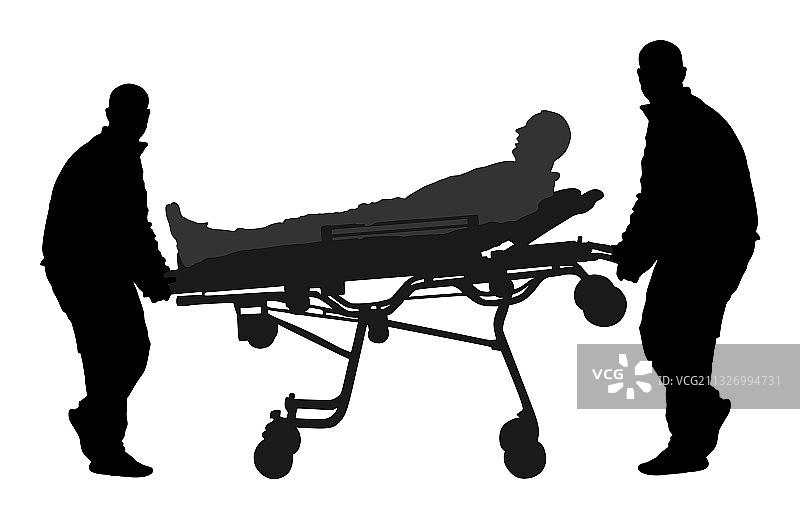 急救人员救助事故受伤者图片素材