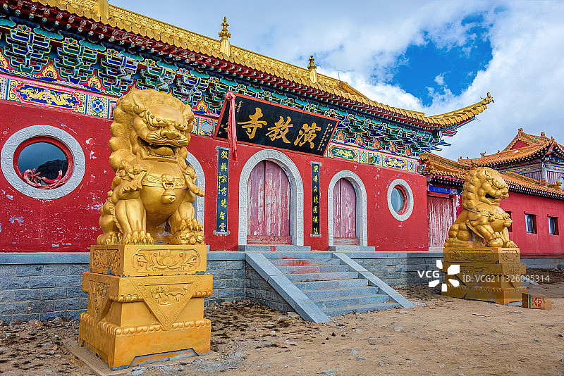 中国山西忻州五台山中台演教寺图片素材