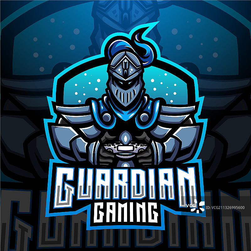 守护者游戏电竞吉祥物标志设计图片素材