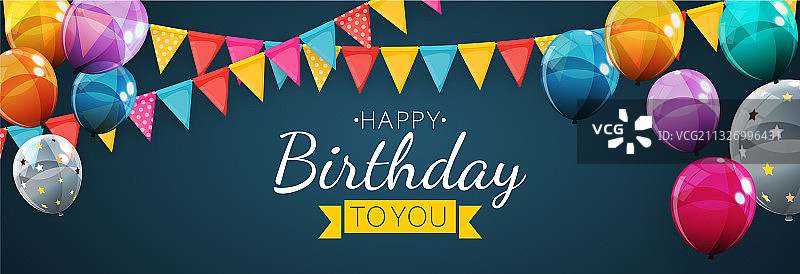 生日快乐节日派对背景图片素材