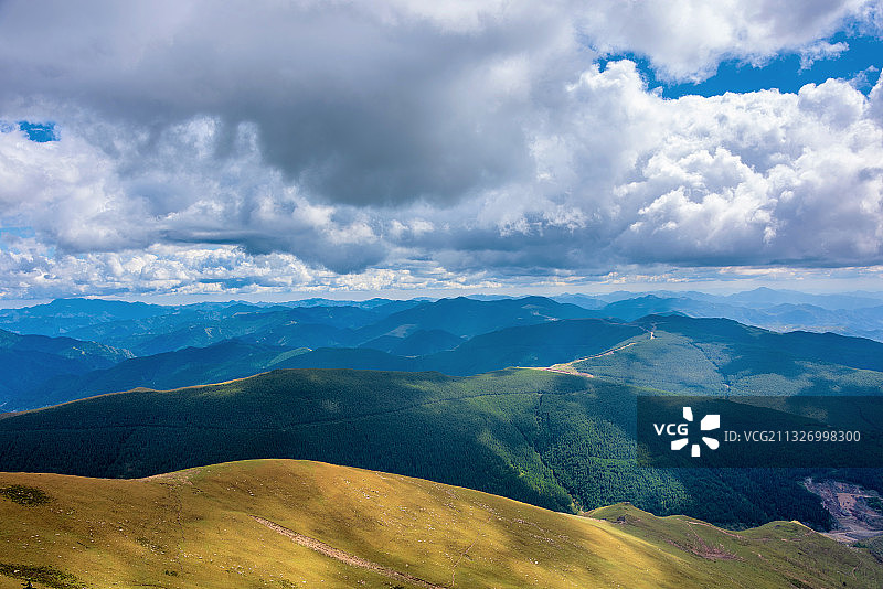 中国山西忻州五台山西台山景风光图片素材