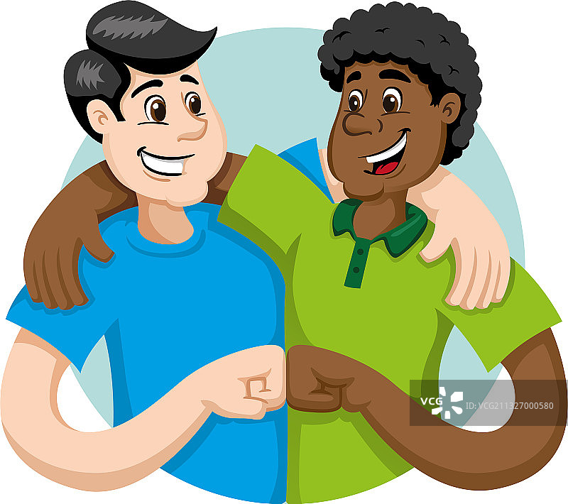 拥抱友谊和陪伴图片素材