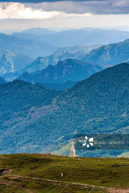 中国山西忻州五台山南台山景风光图片素材