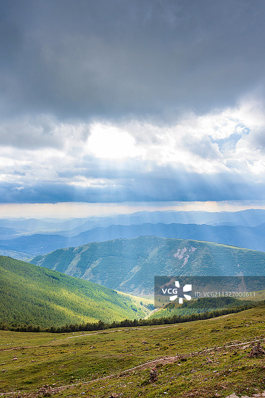 中国山西忻州五台山南台山景风光图片素材