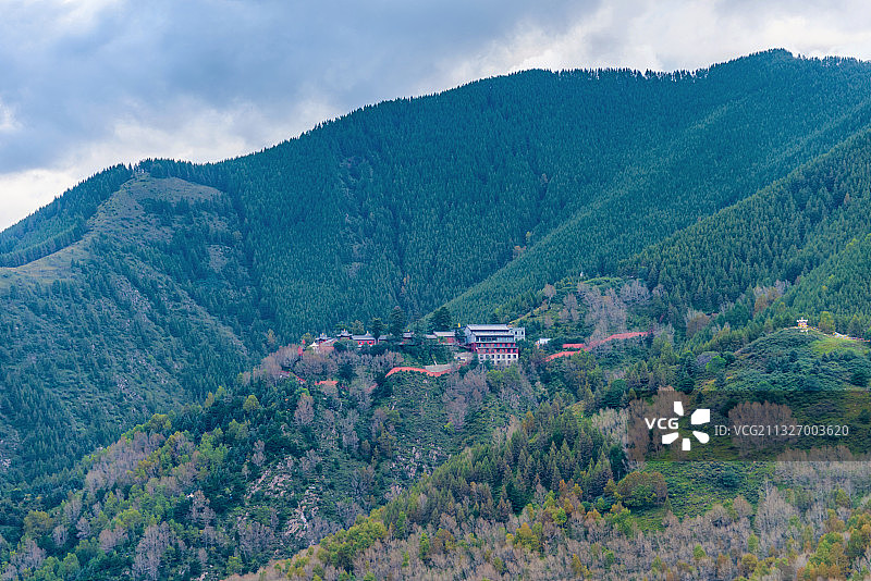 中国山西忻州五台山黛螺顶图片素材