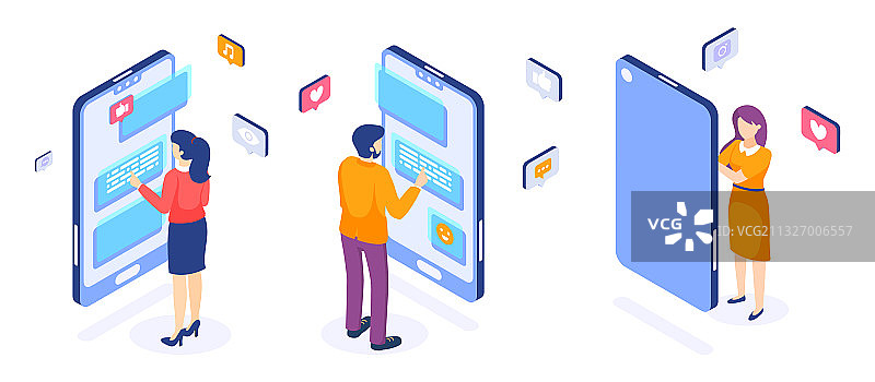 男女在线交流信件图片素材