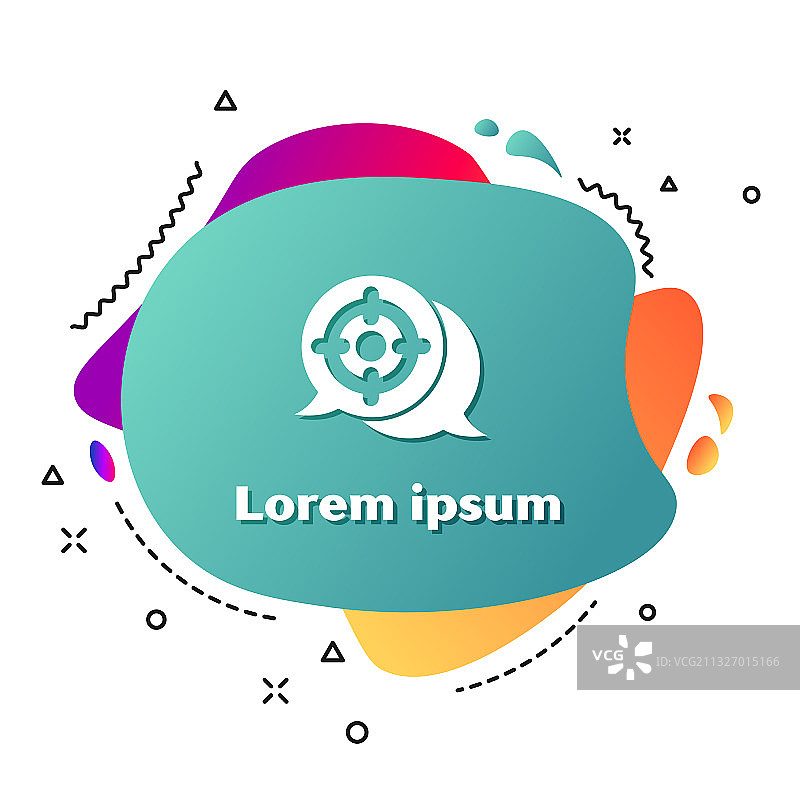 白色背景上的白色目标运动图标图片素材