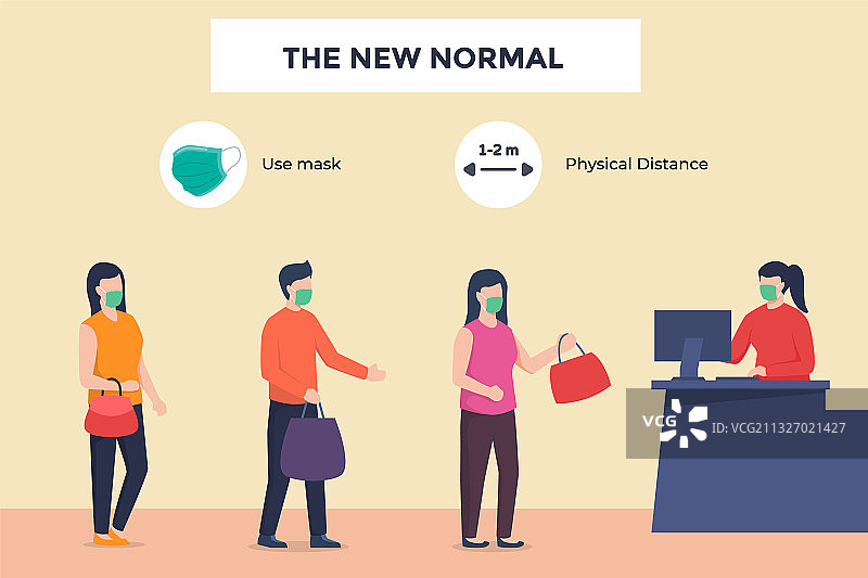 顾客在商店收银台付款购物图片素材