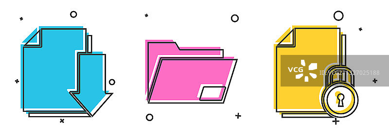 带下载文档文件夹的文档合集图片素材