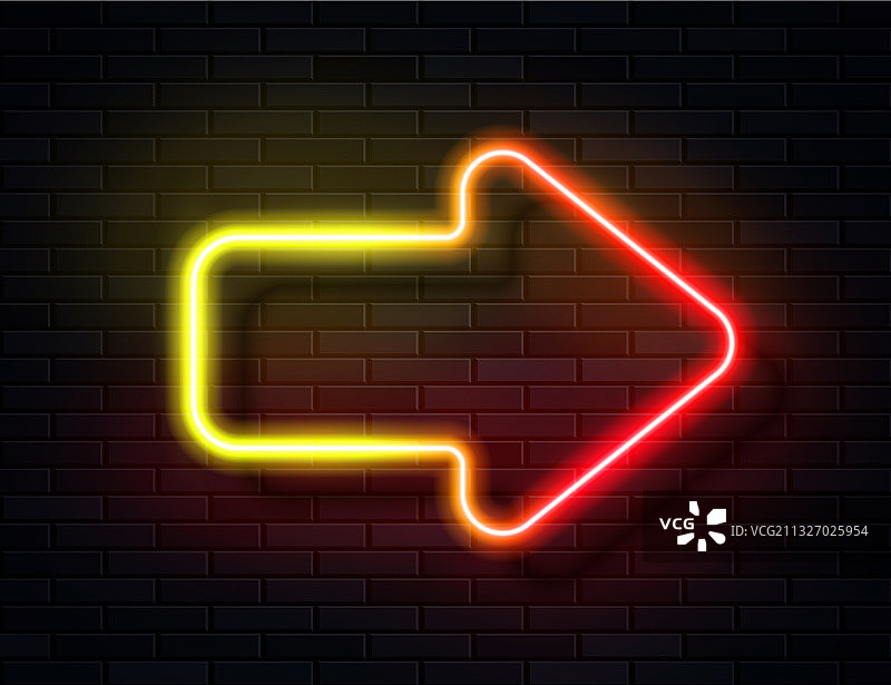 未来科幻现代霓虹红黄色图片素材