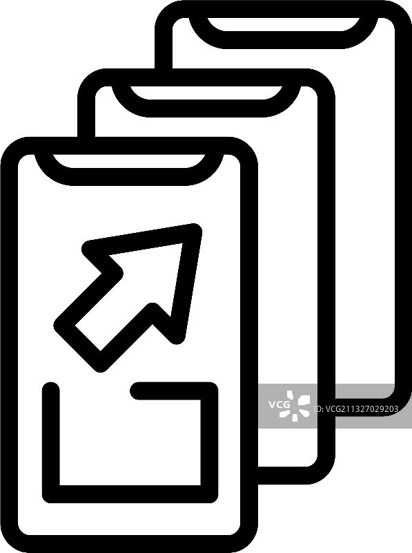 手机通讯轮廓图标图片素材