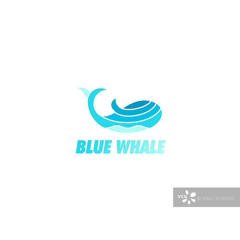 蓝鲸Logo设计图片素材